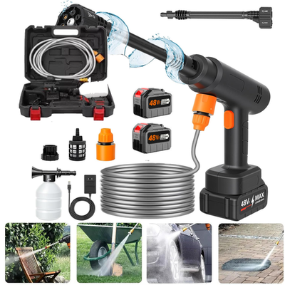 #ad #ad Portable Electric High Pressure Water Spray Gun Car Washer Cleaner2 Batteries $37.98