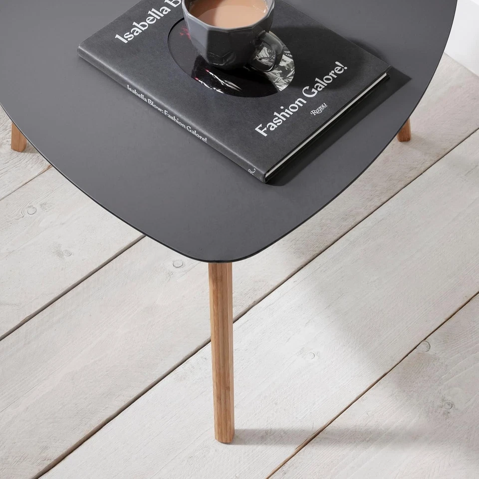 Triangular Side Table 55x55x45 cm | Occasional & Coffee Table Scandi Style - Image 3 of 4