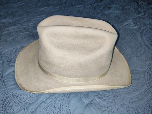 BAILEY MADE IN TEXAS USA  4X Gray Beaver Long Oval Hat Size 7 3/8 (59) *as is* - Picture 6 of 19
