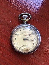 RAILWAY REGULATOR FIDES SWISS MEN'S POCKET WATCH FOR SPARES OR REPAIR