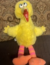 VTG 1986 Sesame Street Talking Big Bird Pull String Stuffed 22" Playskool Works