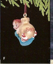 1989 Hallmark Keepsake Load Of Cheer Dated Miniature Ornament NIB NEW IN BOX 