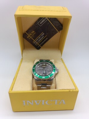 Invicta Pro Diver 43mm Herren Armbanduhr Schwarz Grün Silber | Model  22021 