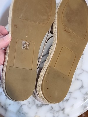 Eileen Fisher Lee Espadrille Flat Shoes Metallic Platinum  display picture 1