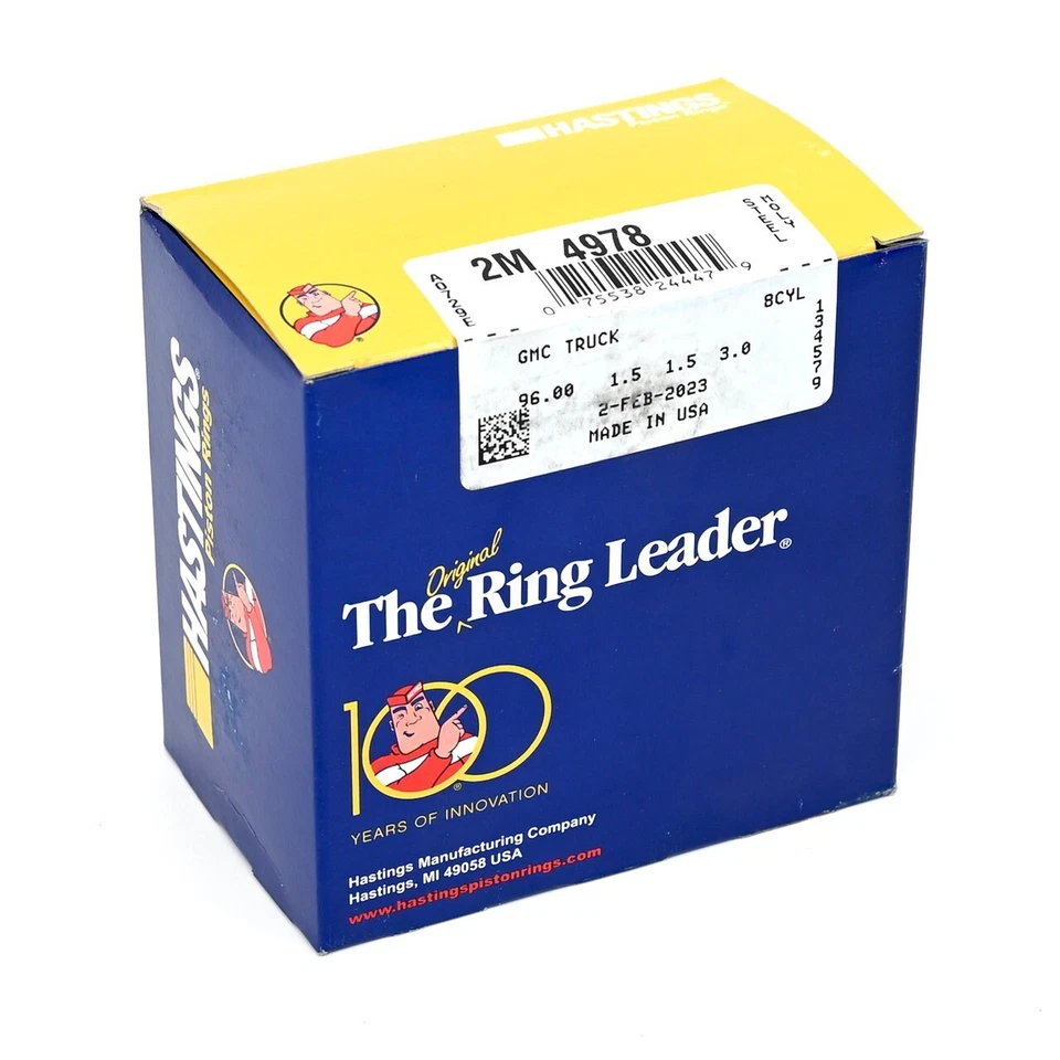 5.3L 4.8L Stock Size Hastings Moly Piston Rings LM7 L59 LS4 L33 LMG LMF LH6 LC9 - Image 2 of 4