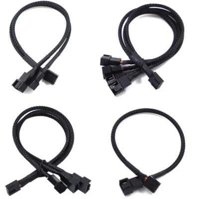 PWM 4Pin Y Kabel für PC Lüfter Verteiler Splitter 1 zu 1/2/3/4 Adapter Verteiler