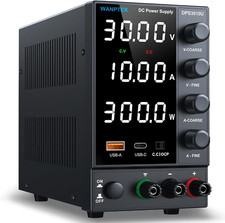 DC Power Supply Variable 0-30V 0-10A, Adjustable Switching Regulated Bench Power