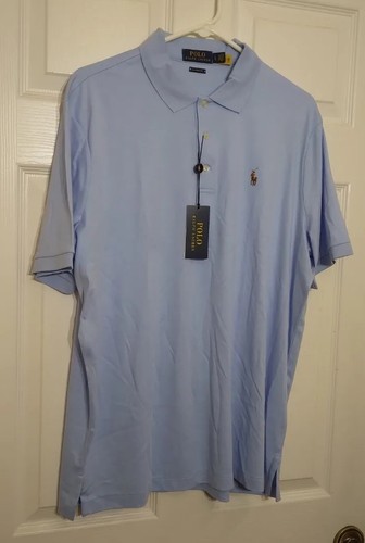 Polo Ralph Lauren Men's Size Large Cotton Short Sleeve Polo Shirt Light Blue NWT - Picture 6 of 10