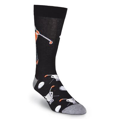 K.Bell Men's Newest Golfer Stylish Crew Socks Size 10-13 With Free Shipping