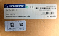 HIRSCHMANN RS20-0800S2S2EDHEHH08.01 4 FIBER PORTS 6 ETH PORTS MNGD RAIL SWITCH 