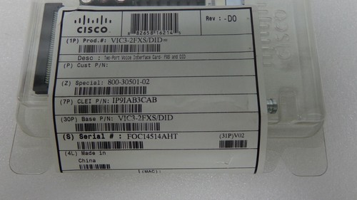 CISCO VIC3-2FXS/DID 2-Port Voice Interface Card FXS AND DID - Picture 4 of 4