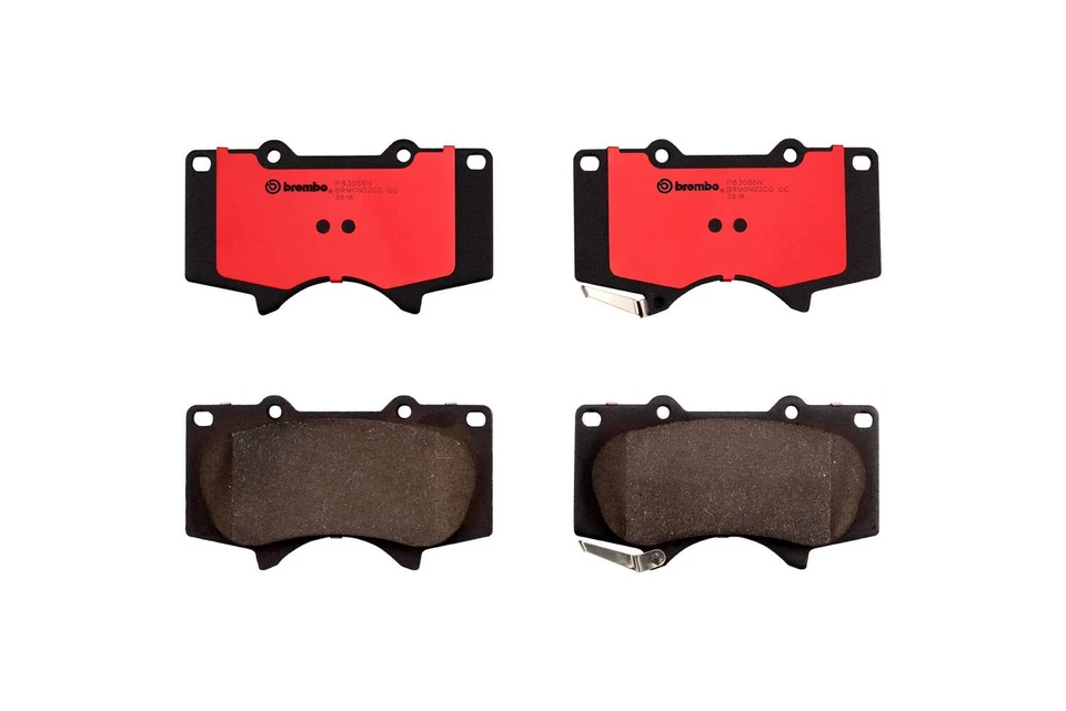 Juego de pastillas de freno delanteras Brembo NAO cerámica OE para Lexus GX460 Toyota 4Runner Sequoia Foto 3 de 4