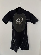 GOTCHA men's wetsuit S Neoprene 2.2 mm Titanium stretch shorty scuba black grey