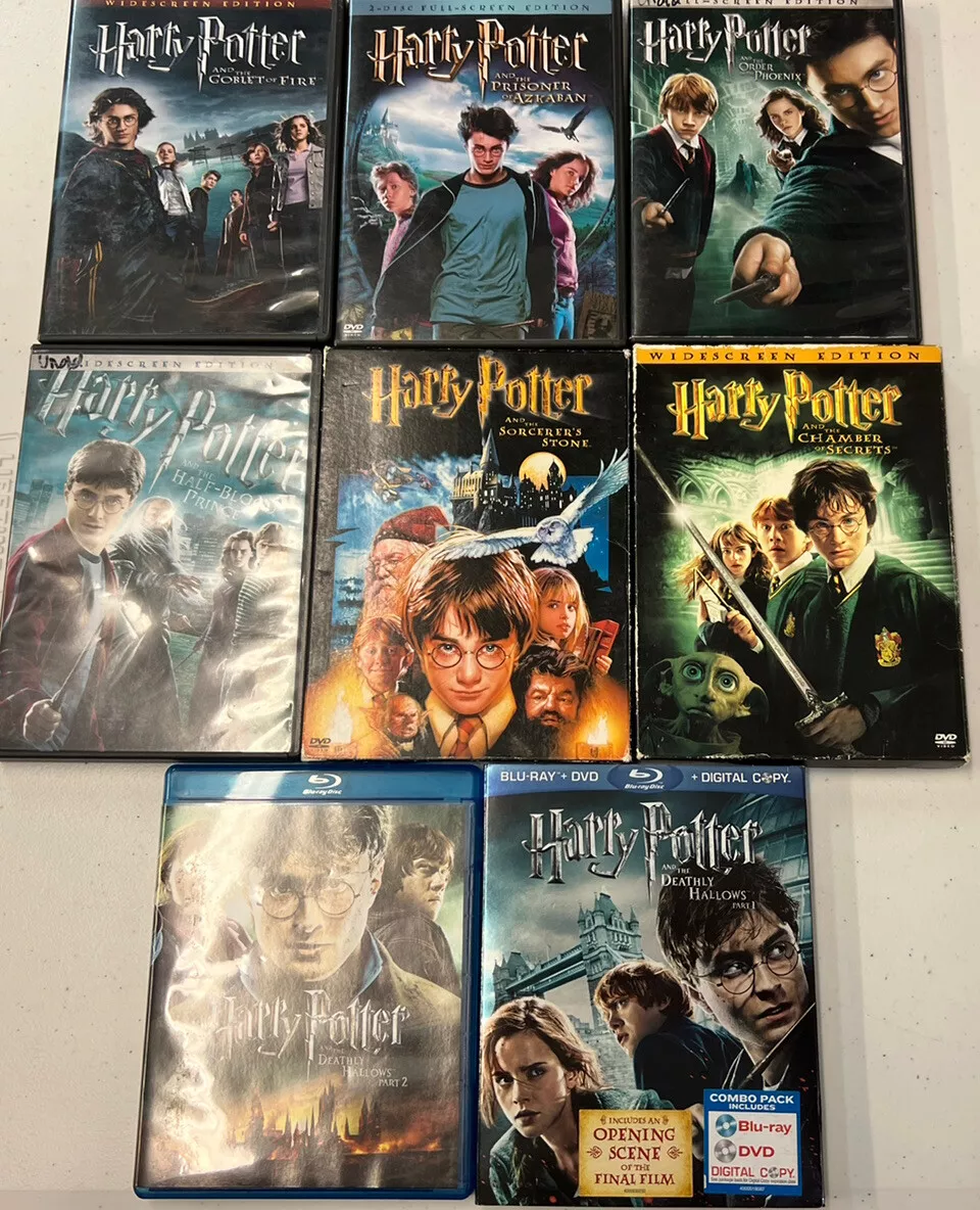 Complete Set of all 8 Harry Potter Movies DVD Widescreen Blu-Ray