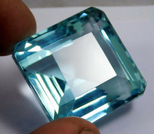 14.95 Ct. Large Blue Aquamarine Square Cut Loose Gem for Women Fashion Jewelry