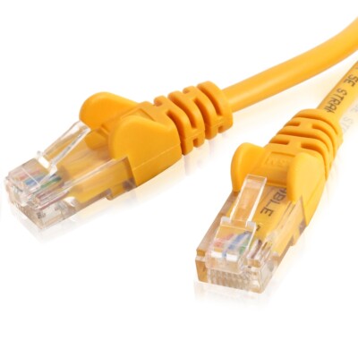 Cat6 Ethernet Cable – Red, Green, Yellow, 3ft To 200ft Lengths, PVC Jacket