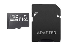 Super Talent 16GB Micro SDHC Memory Card with Adapter MSD16ST10R