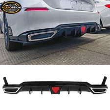 Fits 22-26 Civic EX-L Sport LX Hatchback Rear Bumper Lip W/ Corner Spat PP