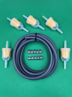 7ft Fuel Line Hose Kit With 10 Clamps – Fits Briggs, Kawasaki, Kohler Small Engines