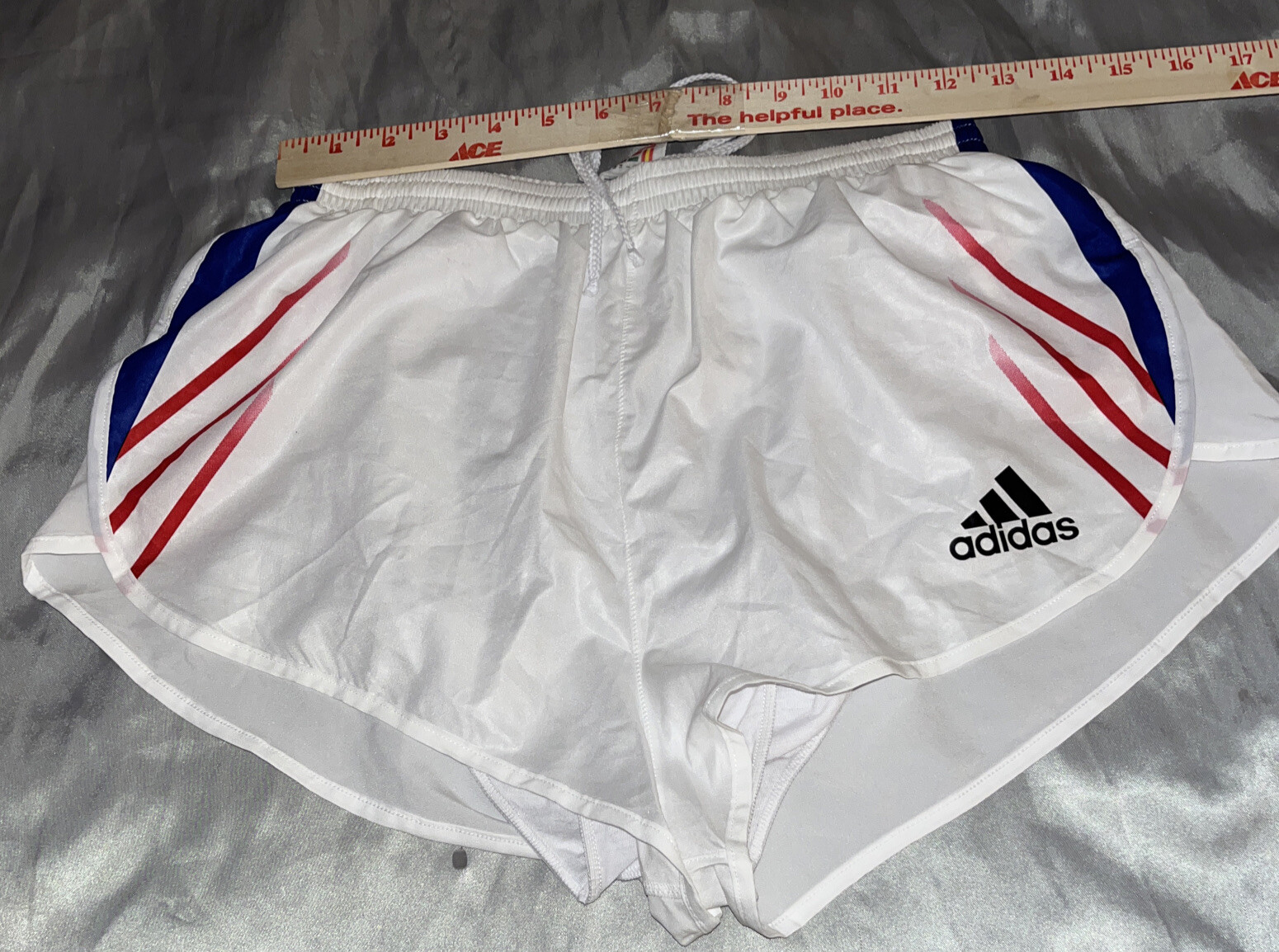 🔥 Adidas White Running Soccer Shorts Medium Jersey White Small Track