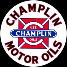 Use Champlin Motor Oils NEW Sign 40" Dia. Round USA STEEL