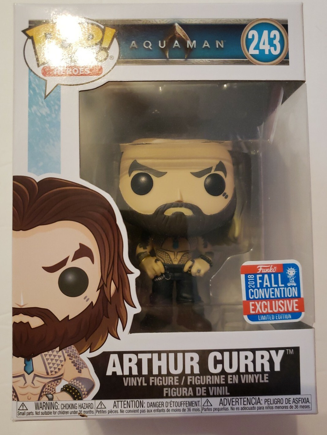 Funko Pop! Aquaman Arthur Curry 2018 Fall Convention Exclusive Figure
