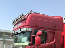 Edelstahl Hochpoliert Dachlampenbügel passend für Scania Topline / Ohne Led