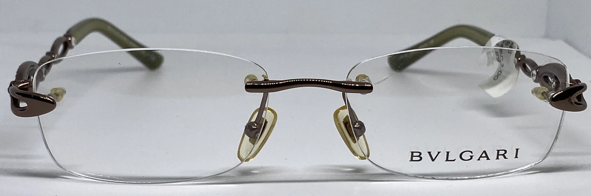 NEW BVLGARI RIMLESS EYEWEAR 2082 RARE Eyeglasses Women Ladies