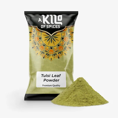 A KILO OF SPICES Tulsi Leaves Powder Holy Basil Powder Premium Quality 1kg 10kg