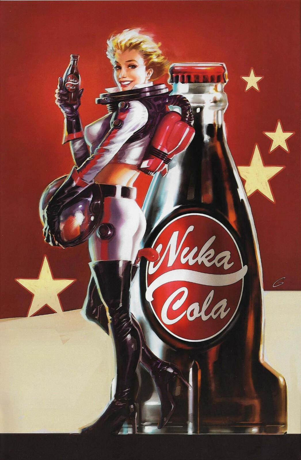 Nuka Cola girl fallout thurst zapper art poster wall rug eBay