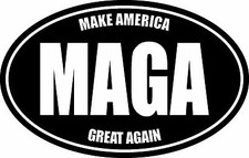 MAGA MAKE AMERICA GREAT AGAIN TRUMP DECAL WINDOW BUMPER STICKER POLITICAL