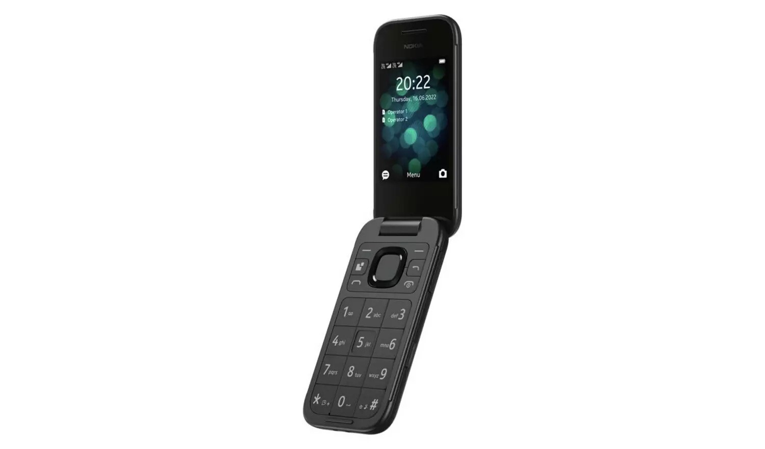 NEW Nokia 2660 Flip Mobile Phone SIMFree Unlocked 4G DualSIM Black