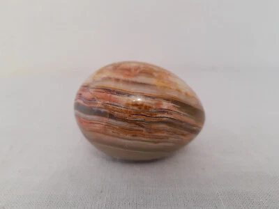 Stone Egg Decorative Smooth Onyx Stone Egg Ornament Paperweight Egg - Image 1 of 4