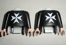 08041, Körper, Innenteil und Arme, schwarz, Malteser, Kreuzritter (aus 5045)