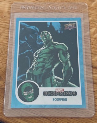 Marvel Card Scorpion Blue 30 Rainbow Upper Deck 2022 Beginnings Vol 2 Serie 1