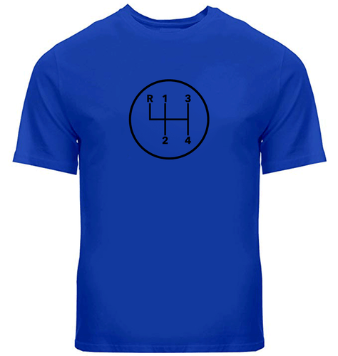 Manual Transmission Gears Shift Pattern 4 Speed Stick Shirts Mens Tee T-Shirt - Picture 4 of 34