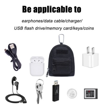 Tactical Mini Backpack EDC Pouch Portable Coin Purse Key Earphone