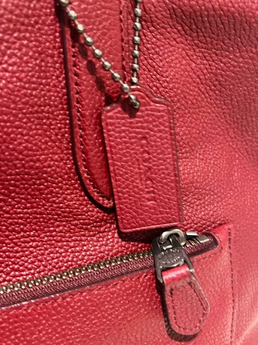 Coach Metropolitan Leather Shoulder Red Tote Bag 32248 unisex | eBay