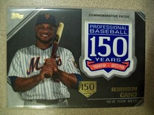 2019 TOPPS UPDATE #AMP-RC ROBINSON CANO 150TH COMM. PATCH GOLD STAMP 94/150
