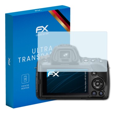 atFoliX 3x Displayschutzfolie für Sony Alpha a35 SLT-A35 Schutzfolie klar Folie