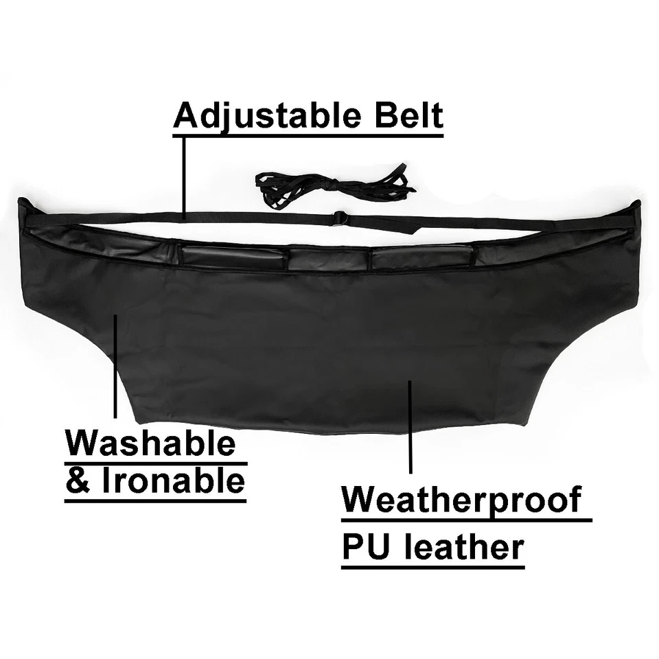 Black Car Bonnet Hood Bra Protector Mask Cover For Toyota Corolla 2003-2006 - Image 3 of 4