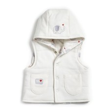 Natures Purest Cream 1st Friends Girls Padded Gilet 0-3 Months  (0141A)