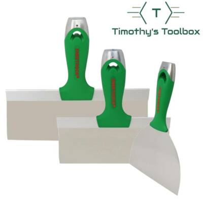 USG Sheetrock Classic Stainless Steel Finishing Knife PACK OF 3 (6'', 8'', 10'')