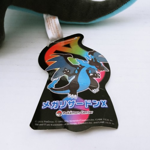 Pokemon Center Original Mega Charizard Plush Stuffed Toy Doll New With Tags 11" - Afbeelding 4 van 12