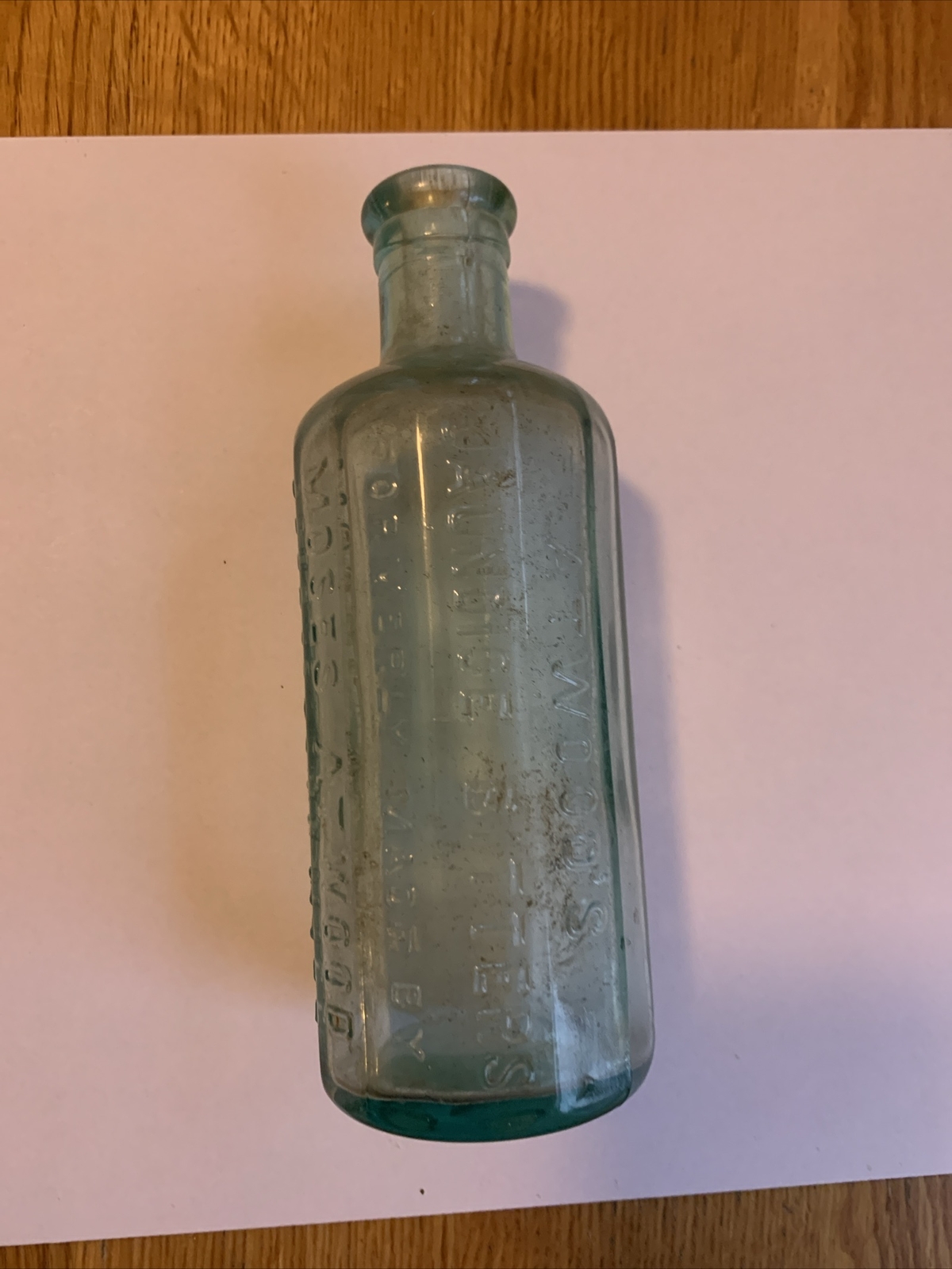 Antique Atwood's Jaundice Bitters Bottle Mass Blue 12 Paneled 6 7/16" eBay