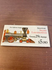 U.S. BOOKLET  OF 20 SCOTT#BK216 29ct 1994 AMER STEAM LOCOMOTIVES MINT P#S11111