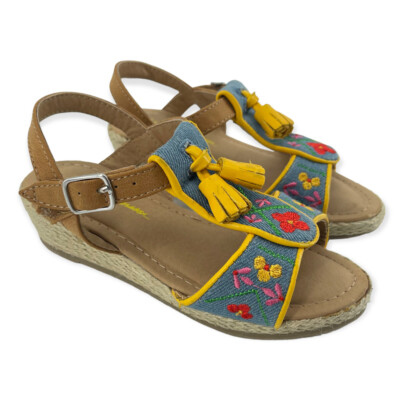 Hanna Andersson Anka Sunshine Girl's Embroidered Tassel