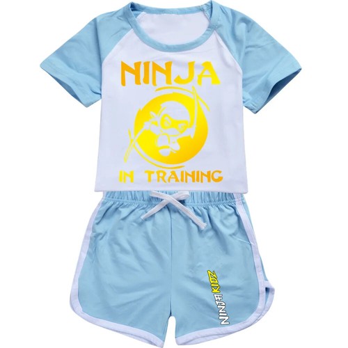 Clothing Set NINJA KIDZ Kids Sports T Shirt +Pants 2-piece Set Outfits Pyjamas - Picture 48 of 51