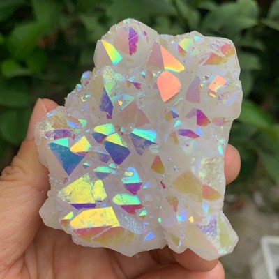 168g  Natural Crystal Angel Aura Quartz Cluster XL Crystal Energy Healing