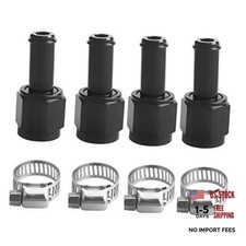 6AN Female to 3/8" Barb Straight Swivel Fitting Adapter Straight AN6 3/8 4PCS